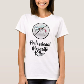 Professional Mosquito Killer Funny White T-Shirt