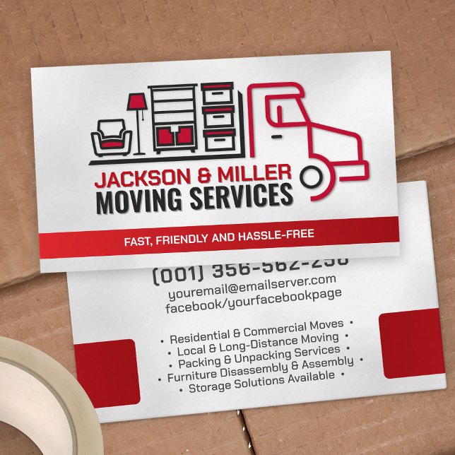 Professional Moving Services - Relocation Business Card (Creator Uploaded)
