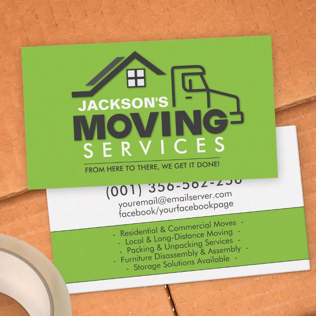 Professional Moving Services - Relocation Business Card (Creator Uploaded)