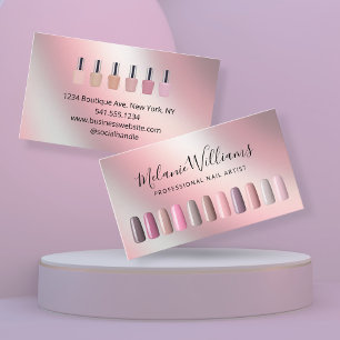 Professional Nail Artist Salon Manicure   Business Card