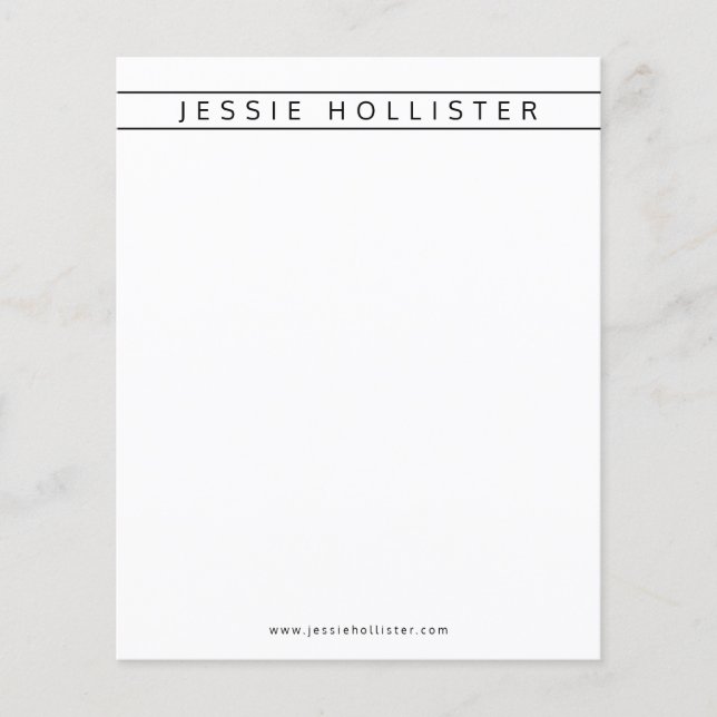 Professional Name & Info (Front)