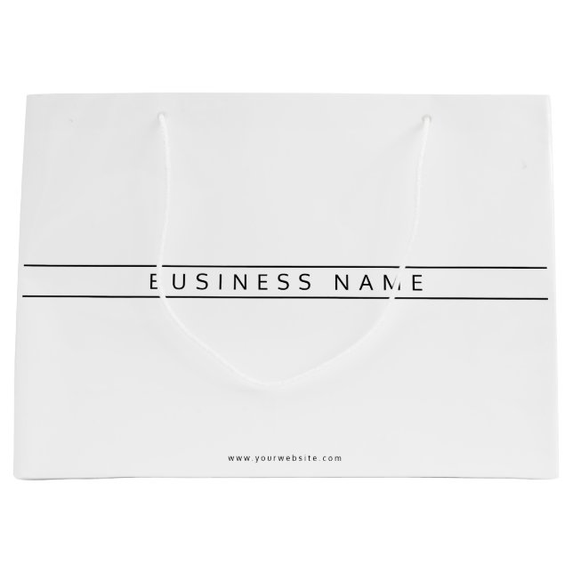 Professional Name Large Gift Bag (Front)