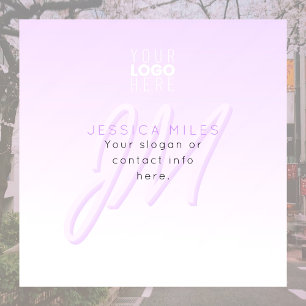 Professional Name & Slogan Template Light Purple