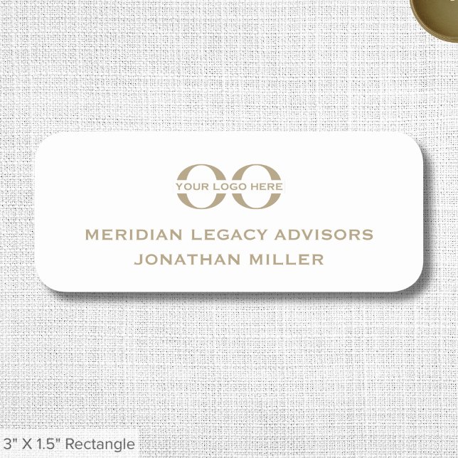 Professional Name Tag with Custom Logo (Creator Uploaded)