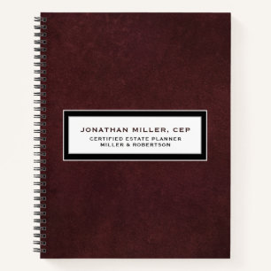 Professional Name Title Company Notebook