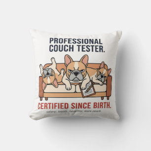 Professional Nap Expert French Bulldog Cushion