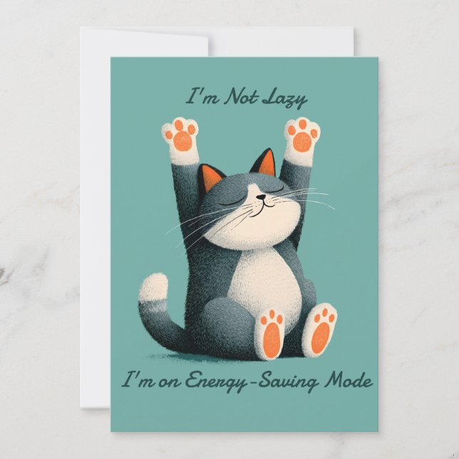 Professional Nap Taker Funny Sleeping Cat Announcement (Front)