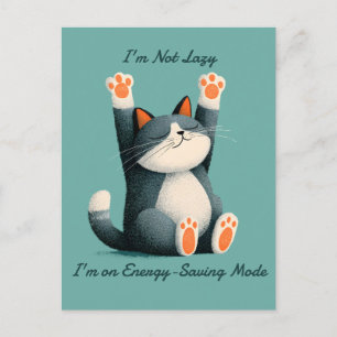 Professional Nap Taker Funny Sleeping Cat Announcement Postcard