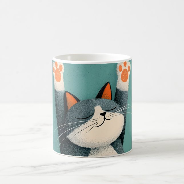 Professional Nap Taker Funny Sleeping Cat Coffee Mug (Center)