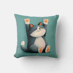 Professional Nap Taker Funny Sleeping Cat Cushion