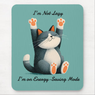 Professional Nap Taker Funny Sleeping Cat Mouse Pad