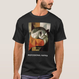 Professional Napper   Ca for Cat DadMom T-Shirt