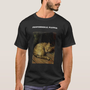 Professional Napper Cat   Ca for Cat DadMom T-Shirt