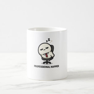 Professional Napper - Cute Tired Character Office Coffee Mug