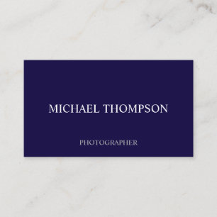 Professional Navy Blue Business Card
