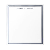 Professional Navy Blue Personalised Name Template