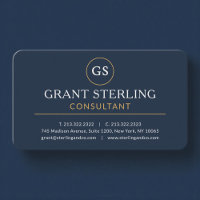 Professional Navy Gold Modern Consulting Services