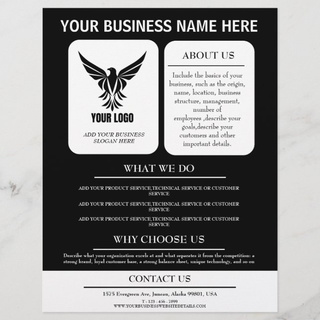 Professional New Business Advertising Custom Logo  Flyer (Front)