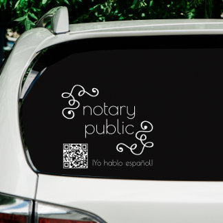 Professional Notary hablo español Business QR Code
