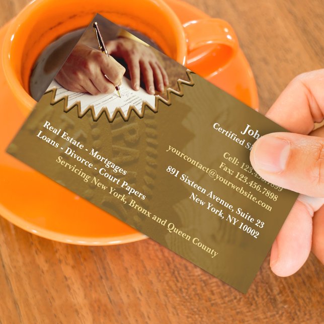 Professional Notary Public Business Card Template (Creator Uploaded)