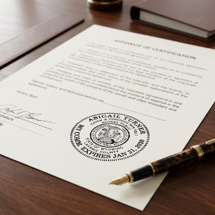 Professional Notary Public   Custom States Self-inking Stamp