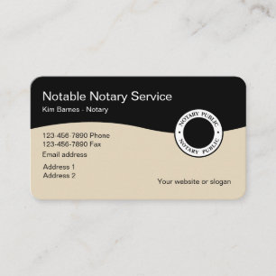 Professional Notary Services Business Card