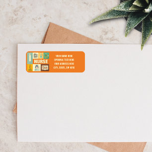 Professional Nurse Iconic Designed Return Address Label