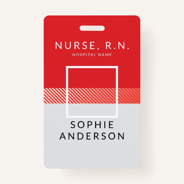 Professional Nurse ID Badge (Front)