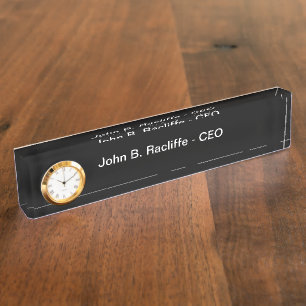 Professional Office Company CEO Nameplate