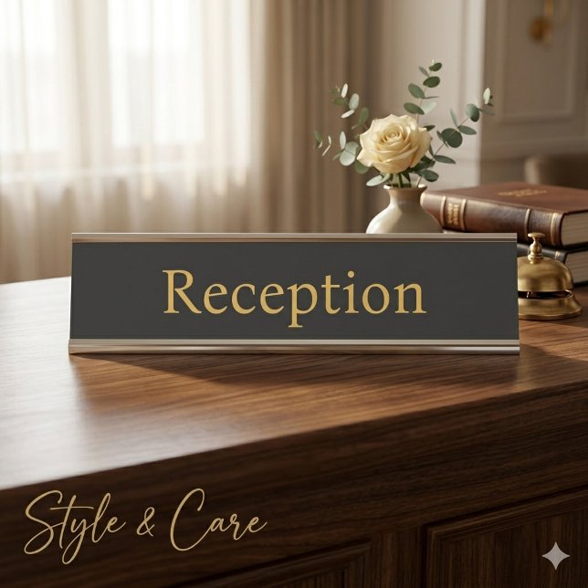 Professional Office Reception Desk Name Plate (Professional Office Reception Desk Name Plate)