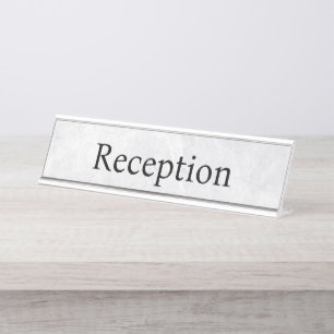 Professional Office Reception Desk Name Plate
