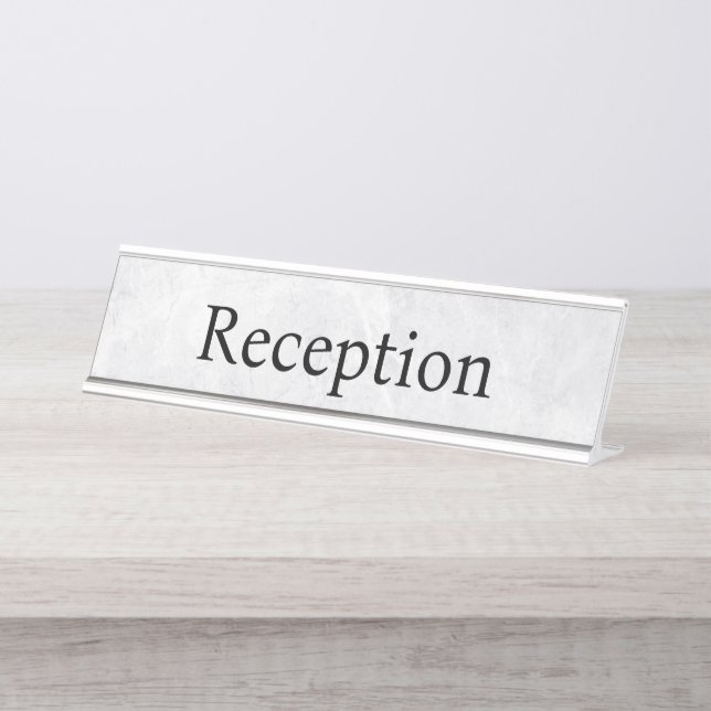 Professional Office Reception Desk Name Plate (Front)