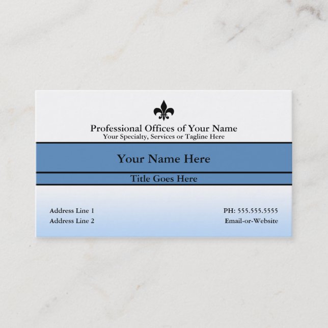 professional offices QR code Business Card (Front)