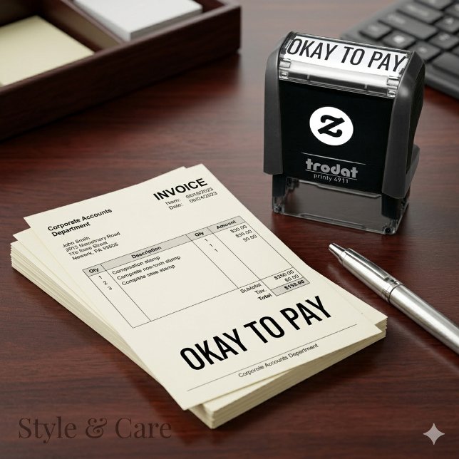 Professional Okay To Pay Self Inking Stamp Mark (Professional Okay To Pay Self Inking Stamp Mark)