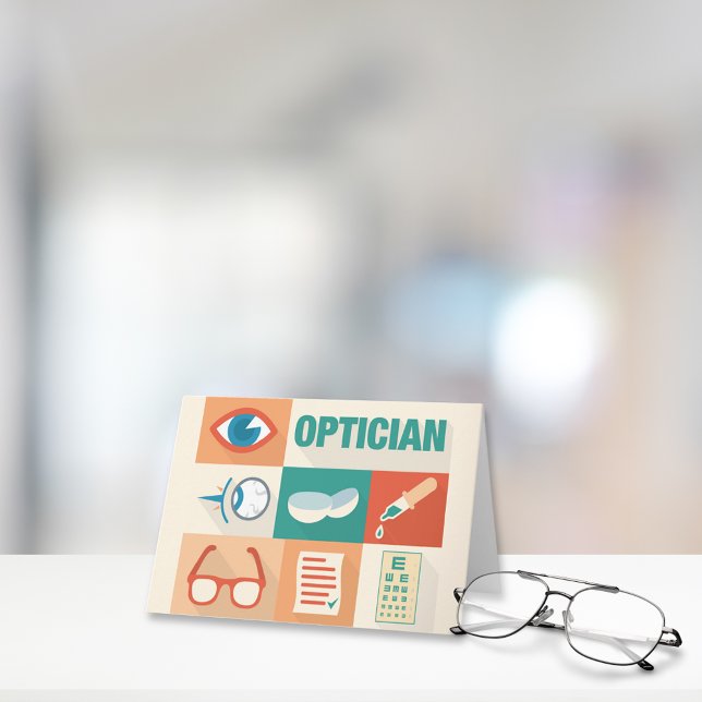 Professional Optician Iconic Design Card (Creator Uploaded)