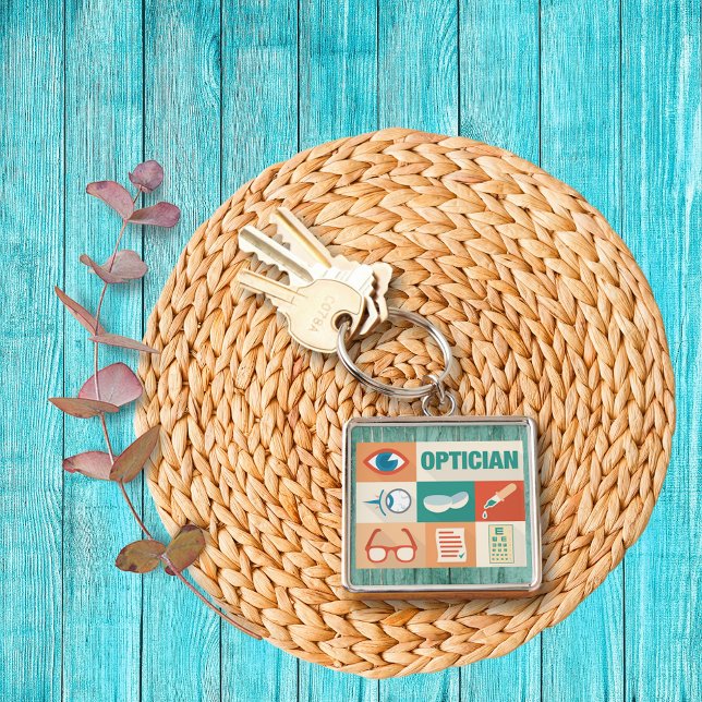 Professional Optician Iconic Design Key Ring (Creator Uploaded)