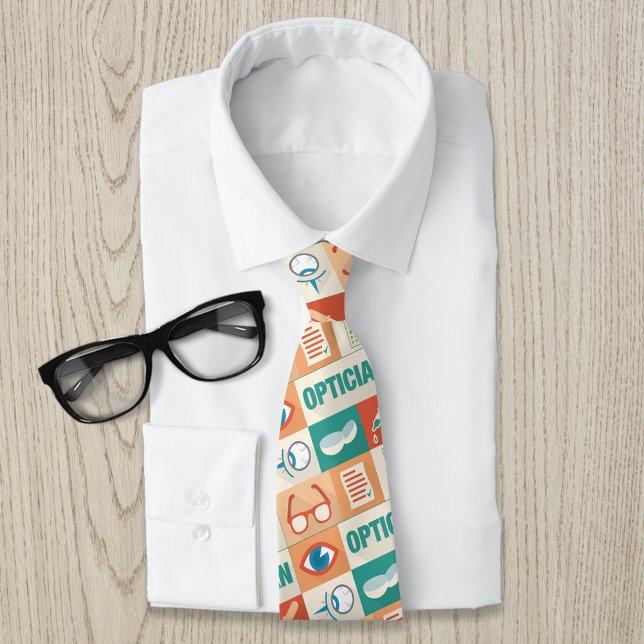 Professional Optician Iconic Design Tie (Creator Uploaded)
