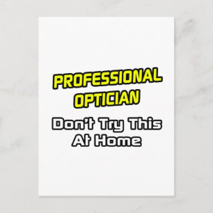 Professional Optician .. Joke Postcard