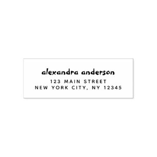 Professional or Personal Elegant Return Address Self-inking Stamp