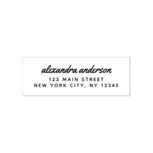 Professional or Personal Elegant Return Address Self-inking Stamp