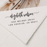 Professional or Personal Elegant Return Address Self-inking Stamp<br><div class="desc">This modern script professional or personal return address self-inking stamp will add the finishing touch for your envelopes. It is perfect for business or personal letters or invitations. Personalise with your name & address.</div>