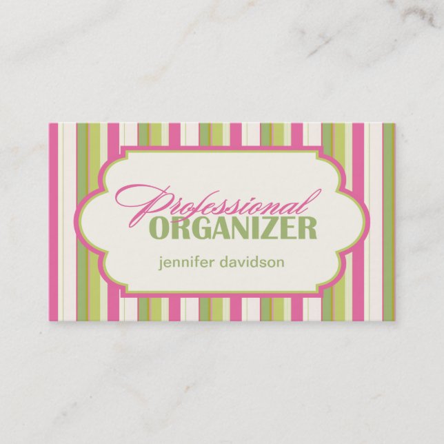 Professional Organiser Business Cards (Front)