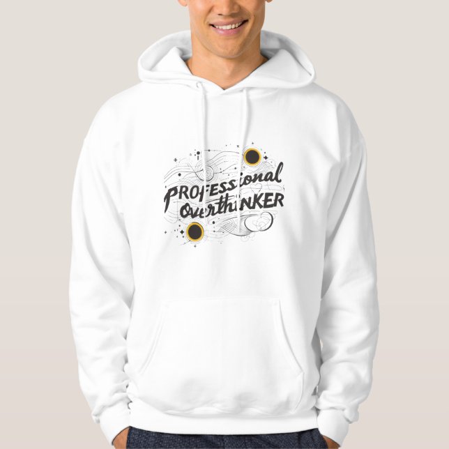Professional Overthinker – Adult Pullover Hoodie (Front)