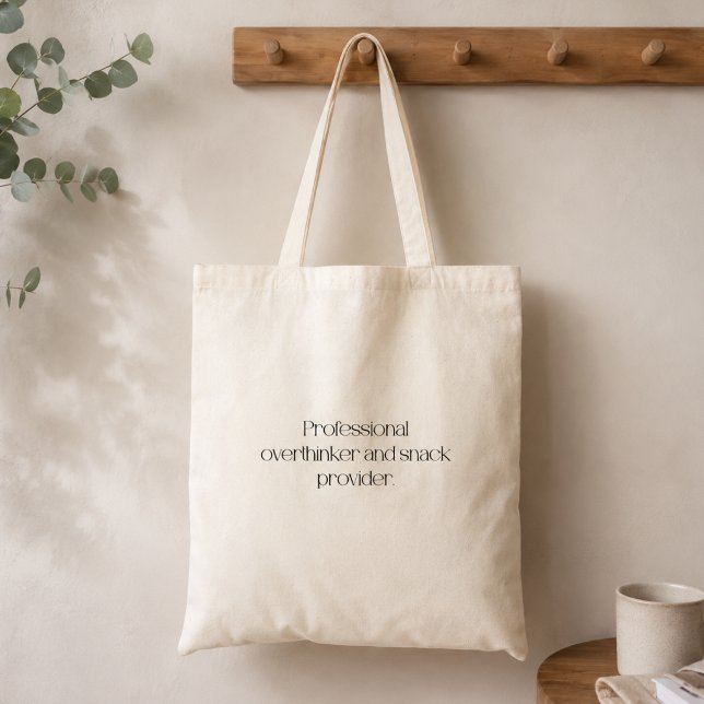 Professional Overthinker and Snack Provider Tote Bag (Creator Uploaded)