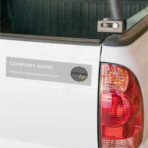 PROFESSIONAL OWN LOGO BUSINESS BRAND GRAY COMPANY BUMPER STICKER