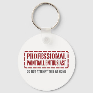 Professional Paintball Enthusiast Key Ring