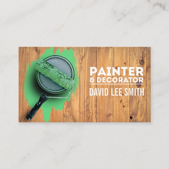 Professional Painter and decorator Business Card (Front)