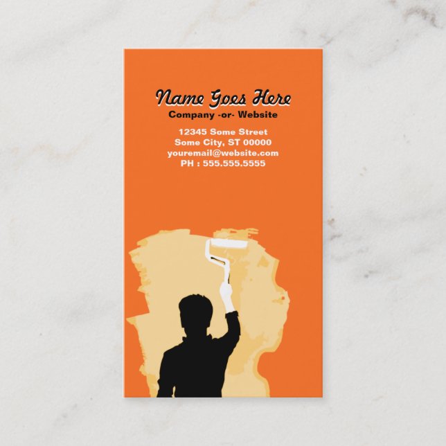 professional painter business card (Front)