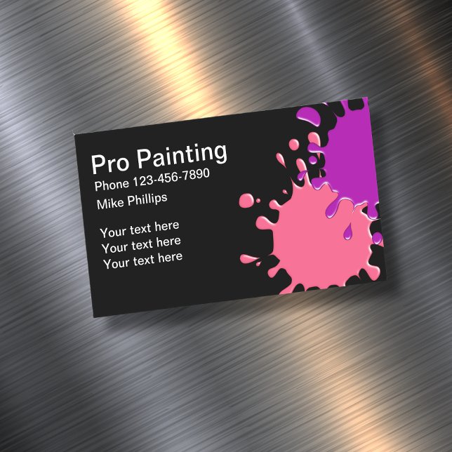 Professional Painter Business Card Magnets (Creator Uploaded)