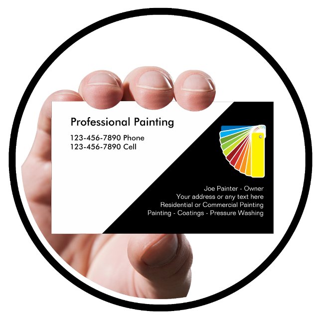 Professional Painter Business Cards (Creator Uploaded)